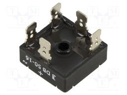 Bridge rectifier: three-phase; Urmax: 160V; Ufmax: 1.05V; If: 50A