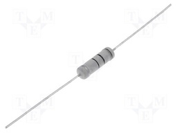 Resistor: metal oxide; THT; 6.8kΩ; 3W; ±5%; Ø5x15mm; axial