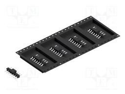 Connector: pin strips; pin header; male; PIN: 7; 2.54mm; SMT; 1x7