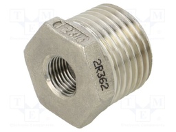 Male-female,reductive; max.10.5bar; 1.4408 stainless steel