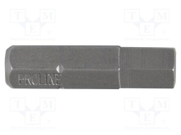 Screwdriver bit; hex key; HEX 5mm; Overall len: 25mm; 10pcs.
