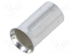 Tip: bootlace ferrule; non-insulated; copper; 25mm2; 15mm; tinned