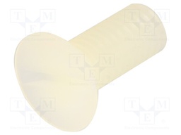 Screw; M6x15; 1; Head: countersunk; slotted; 1,8mm; polyamide