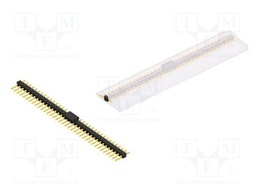 Connector: pin strips; pin header; male; PIN: 36; 2.54mm; SMT; 1x36
