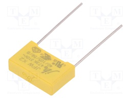 Capacitor: polypropylene; X2,suppression capacitor; 47nF; 15mm