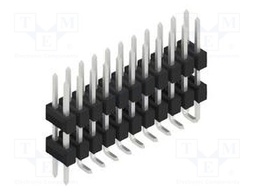 Connector: pin strips; pin header; male; PIN: 22; 2.54mm; SMT; 2x11