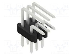 Connector: pin strips; pin header; male; PIN: 6; 1.27mm; THT; 2x3