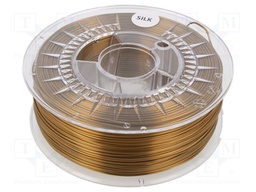 Filament: SILK; 1.75mm; bronze; 225÷245°C; 1kg; Table temp: 50÷60°C