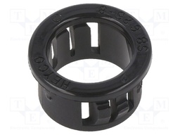 Grommet; Ømount.hole: 15.9mm; Øhole: 12.7mm; polyamide; black