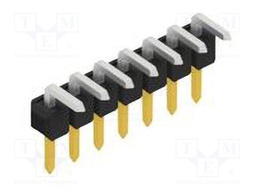 Connector: pin strips; pin header; male; PIN: 7; 2.54mm; THT; 1x7
