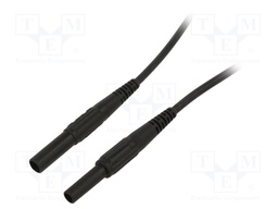 Test lead; 19A; banana socket 4mm,banana plug 4mm; insulated