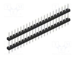 Connector: pin strips; pin header; male; PIN: 21; 2mm; THT; 1x21