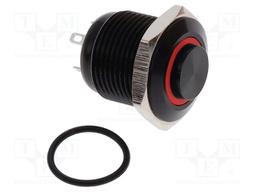 Switch: vandal resistant; Pos: 2; SPST-NO; 2A/48VDC; IP65; OFF-(ON)