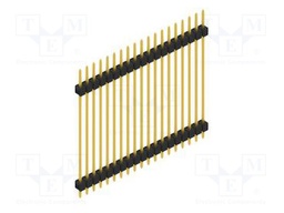 Connector: pin strips; pin header; male; PIN: 19; 2.54mm; THT; 1x19