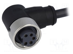 Plug; 7/8"; 1.5m; female; PIN: 5; angled 90°; with lead; TPU