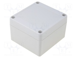 Enclosure: multipurpose; X: 80mm; Y: 85mm; Z: 55mm; ABS; grey; IP65