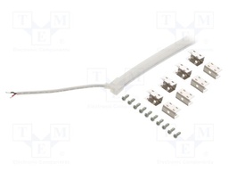 NEON LED tape; white warm; 24V; LED/m: 120; 8mm; IP65; 6W/m