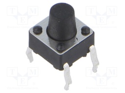 Microswitch TACT; SPST; Pos: 2; 0.05A/12VDC; THT; 2.45N; 6x6x3.5mm