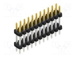 Connector: pin strips; pin header; male; PIN: 22; 2mm; THT; 2x11
