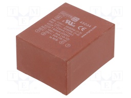 Transformer: encapsulated; 10VA; 115/230VAC; 15V; 15V; 333mA; 333mA