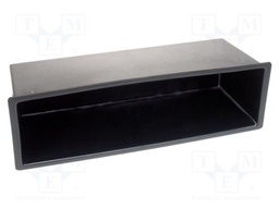 Radio box; universal; black; 59.9x188.6mm