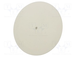 Cover; 120mm; snap-fastener; ABS; white; -25÷60°C