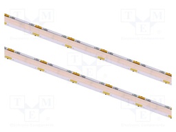 SOB LED tape; white neutral; LED/m: 320; 8mm; IP20; 12W/m; 48VDC