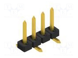 Connector: pin strips; pin header; male; PIN: 4; 2mm; SMT; 1x4; 100V