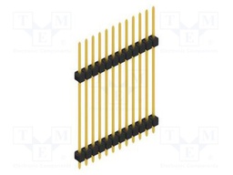 Connector: pin strips; pin header; male; PIN: 12; 2.54mm; THT; 1x12