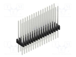 Connector: pin strips; pin header; male; PIN: 34; 1.27mm; THT; 2x17