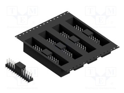 Connector: pin strips; pin header; male; PIN: 26; 2.54mm; SMT; 2x13
