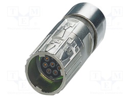 Connector: M17; plug; M17 PRO; PIN: 8; 630V; 14A; IP67; 7+PE; crimped