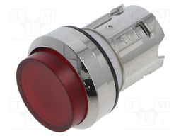 Switch: push-button; Stabl.pos: 1; 22mm; red; IP66,IP67,IP69K