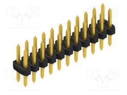 Connector: pin strips; pin header; male; PIN: 22; 2mm; THT; 2x11