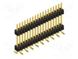 Connector: pin strips; pin header; male; PIN: 18; 1.27mm; SMT; 1x18