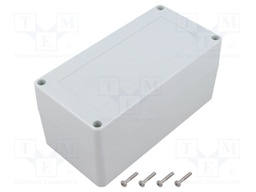Enclosure: multipurpose; X: 80mm; Y: 160mm; Z: 75mm; ZP; light grey