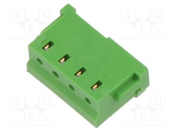 IDC Connector, IDC Receptacle, Female, 1.5 mm, 1 Row, 4 Contacts, Cable Mount