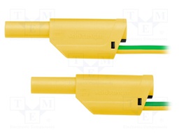 Test lead; 32A; 4mm banana plug-4mm banana plug; Len: 0.25m