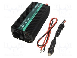 Converter: DC/AC; 500W; Uout: 230VAC; Out: AC sockets 230V; 85%; 24V