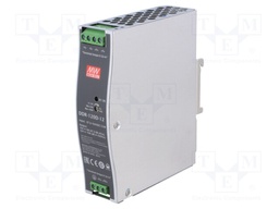 Power supply: DC/DC; 120W; 12VDC; 10A; 67.2÷154VDC; Mounting: DIN