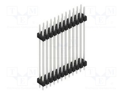Connector: pin strips; pin header; male; PIN: 24; 2.54mm; THT; 2x12