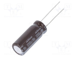 Capacitor: electrolytic; low impedance; THT; 1200uF; 16VDC; ±20%