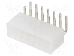 Socket; wire-board; male; N42G; 4.2mm; PIN: 14; THT; 600V; 9A; tinned