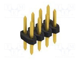 Connector: pin strips; pin header; male; PIN: 8; 2mm; THT; 2x4; 100V