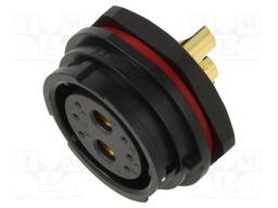 Socket; SY29; female; PIN: 8(2+6); IP67; 5A,60A; soldering; -40÷85°C