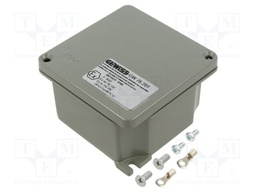 Enclosure: junction box; X: 101mm; Y: 101mm; Z: 58mm; wall mount