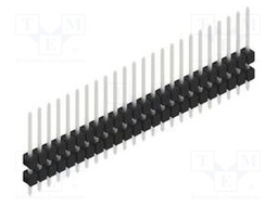 Connector: pin strips; pin header; male; PIN: 24; 2.54mm; THT; 1x24