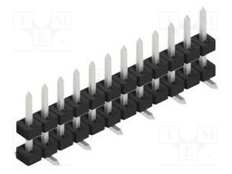 Connector: pin strips; pin header; male; PIN: 12; 2mm; SMT; 1x12
