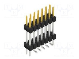 Connector: pin strips; pin header; male; PIN: 14; 2.54mm; SMT; 2x7
