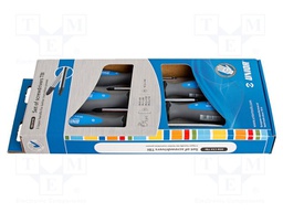 Kit: screwdrivers; Phillips,Pozidriv®; Size: PH0,PH1,PH2,PH3,PZ2
